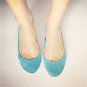 Ballet Flats Ballet Flats Shoes in Robin Egg Tiffany Soft Italian Suede Leather in Robin Egg TIffany
