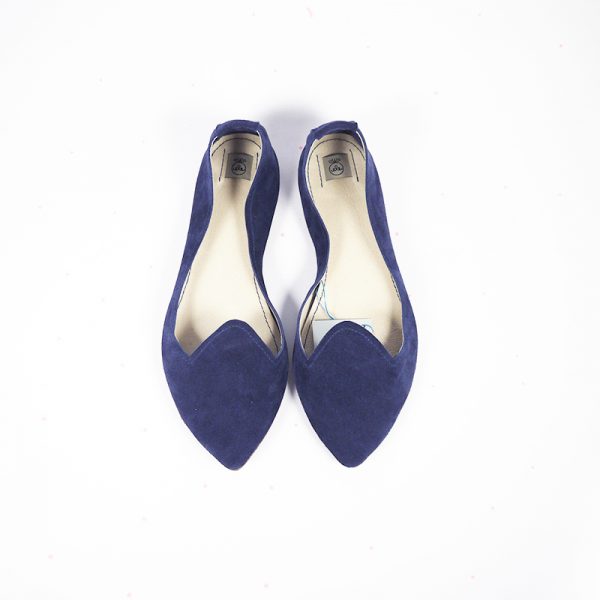 Handmade Stylish Pointed Toe Loafers Shoes in Navy Blue Soft Italian Leather | Elehandmade Shoes