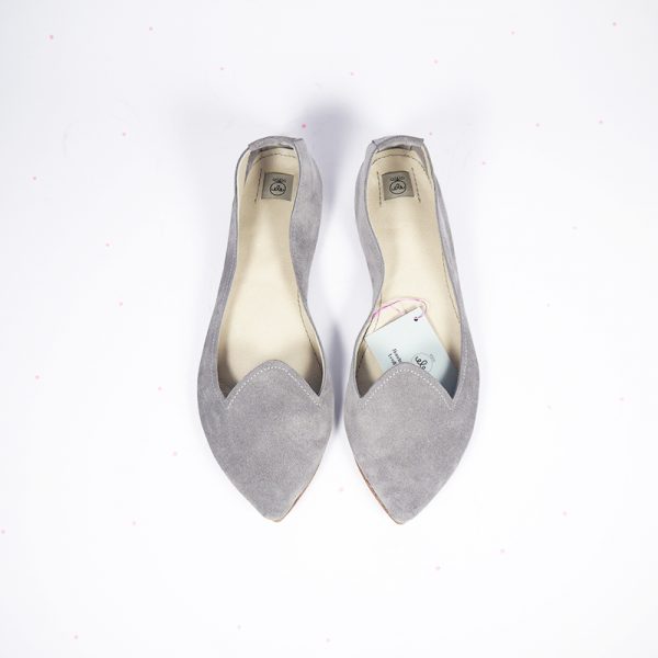 Handmade Stylish Pointed Toe Loafers Shoes in Gray Soft Italian Leather | Elehandmade Shoes