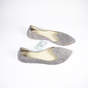 Handmade Stylish Pointed Toe Loafers Shoes in Gray Soft Italian Leather | Elehandmade Shoes