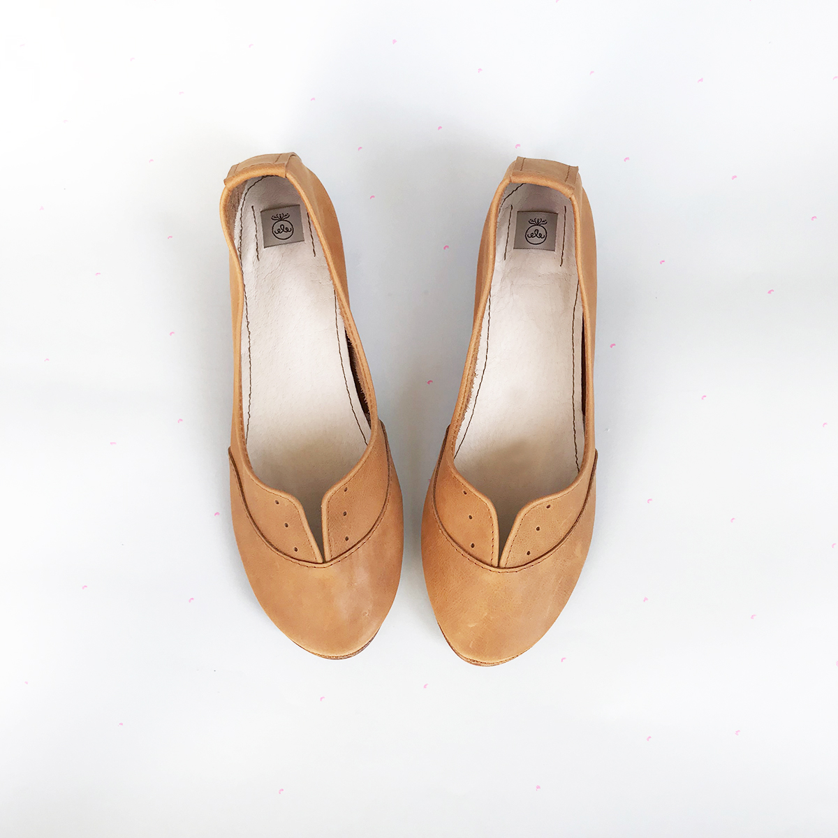 Oxfords Shoes in Tan Leather — Ele Handmade Shoes