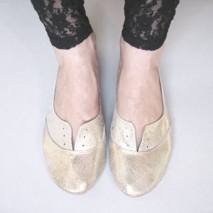 Oxfords Shoes in gold Handmade Leather Shoes