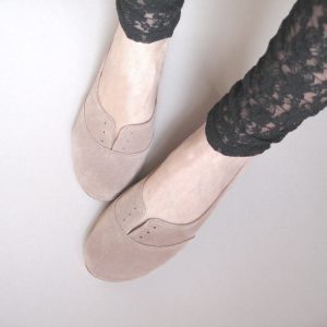 Oxfords Shoes in nude Handmade Leather Shoes