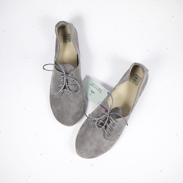 Derby Oxfords Shoes in GRAY Handmade Leather Shoes