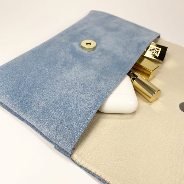 Salvatore Ferragamo - light blue suede purse - Handbag - Catawiki