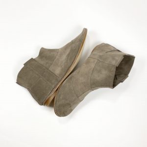 Womans Ankle Boots in Soft Taupe Italian Leather
