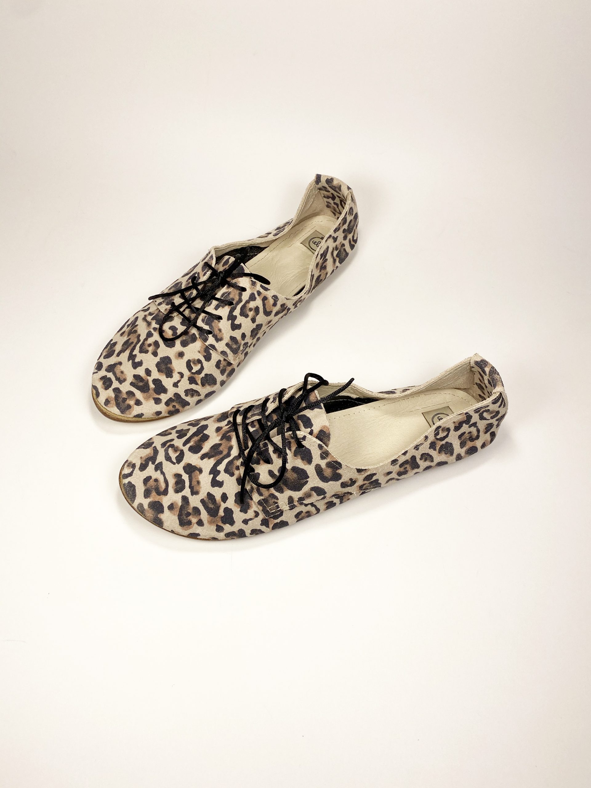 leopard laced oxfords — Ele Handmade Shoes