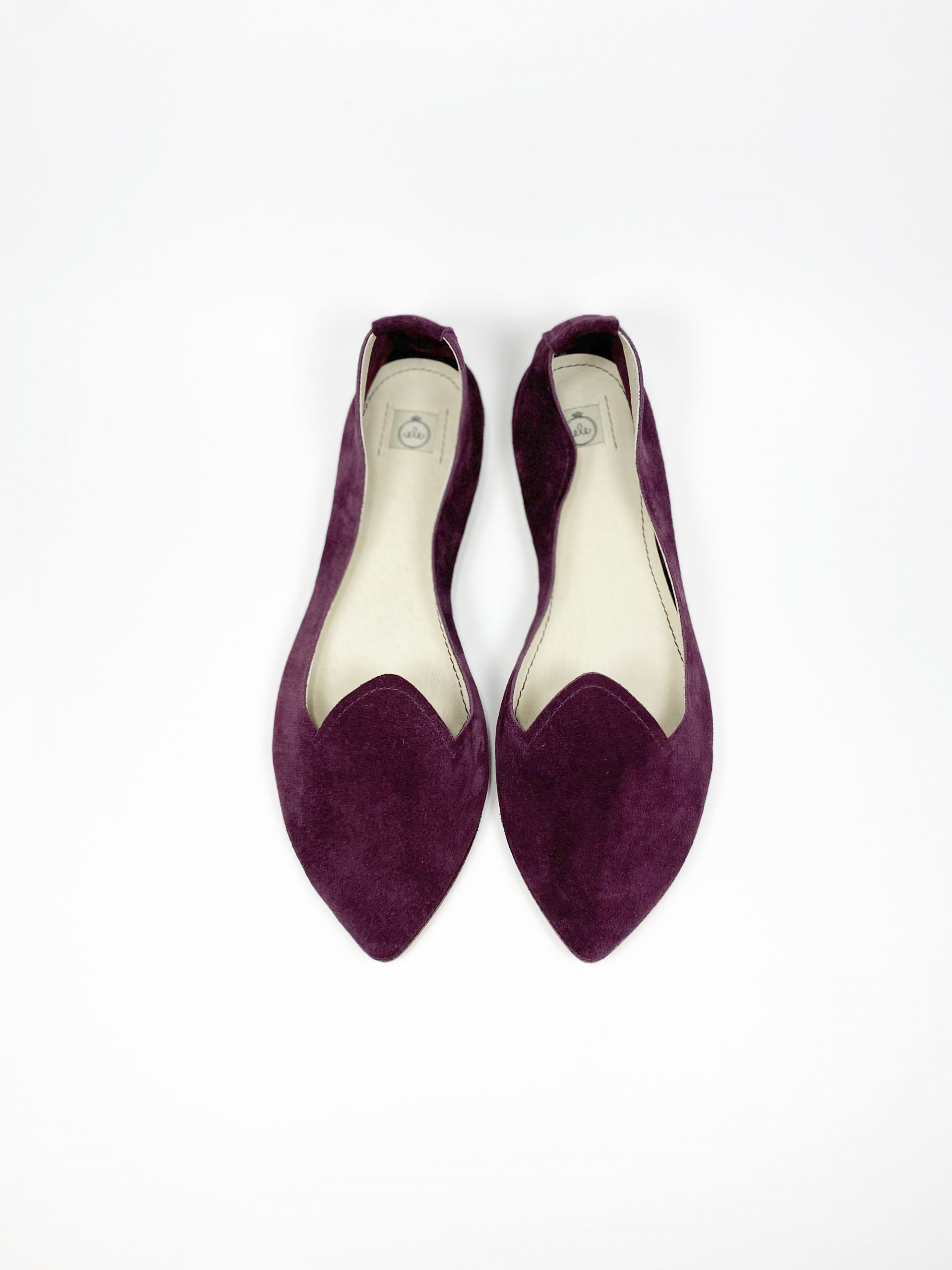 POINTY LOAFERS in BURGUNDY SOFT LEATHER — Ele Handmade Shoes