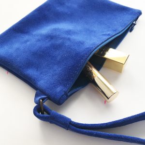 Bridal Purse Clutch in Royal Blue Soft Leather, Wedding Something Blue Matching Shoes and Purse