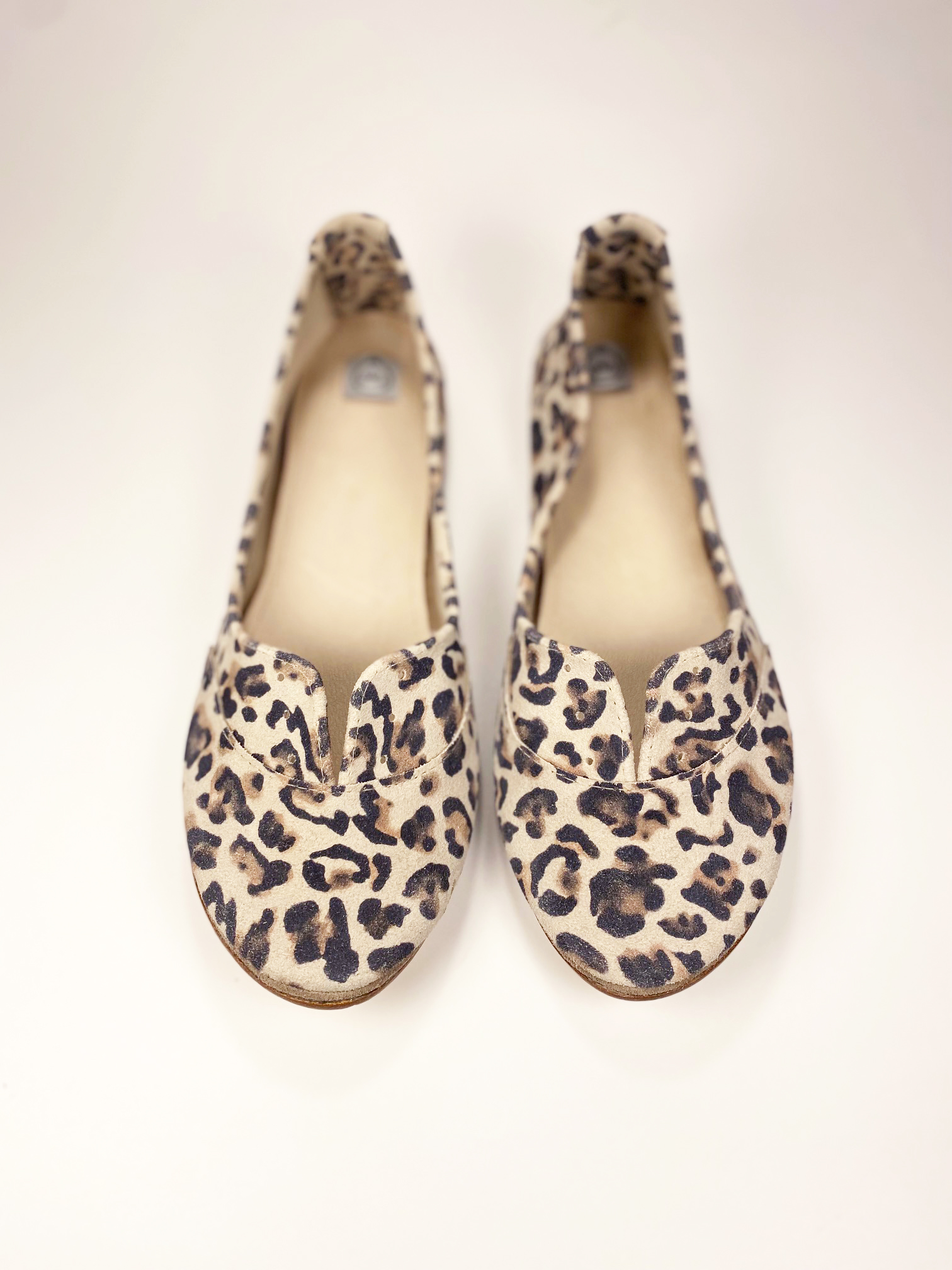 Leopard Shoes, Oxfords Lace up Shoes in Natural Color Leather, Animal Print, Elehandmade