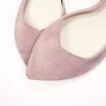 Pointy Ballet Flats Shoes in Rose Quartz Soft Italian Suede Leather, Soft Pink Low Heel Pumps, Elehandmade Shoes