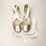 Top view of handmade gold Italian leather bridal shoes, big size women’s shoes by Elehandmade