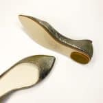 pointy Ballet Flat Pum Low Heel shoes in bronze gold Cracked Italian Fancy Leather, Elehandmade Etsy Shoes