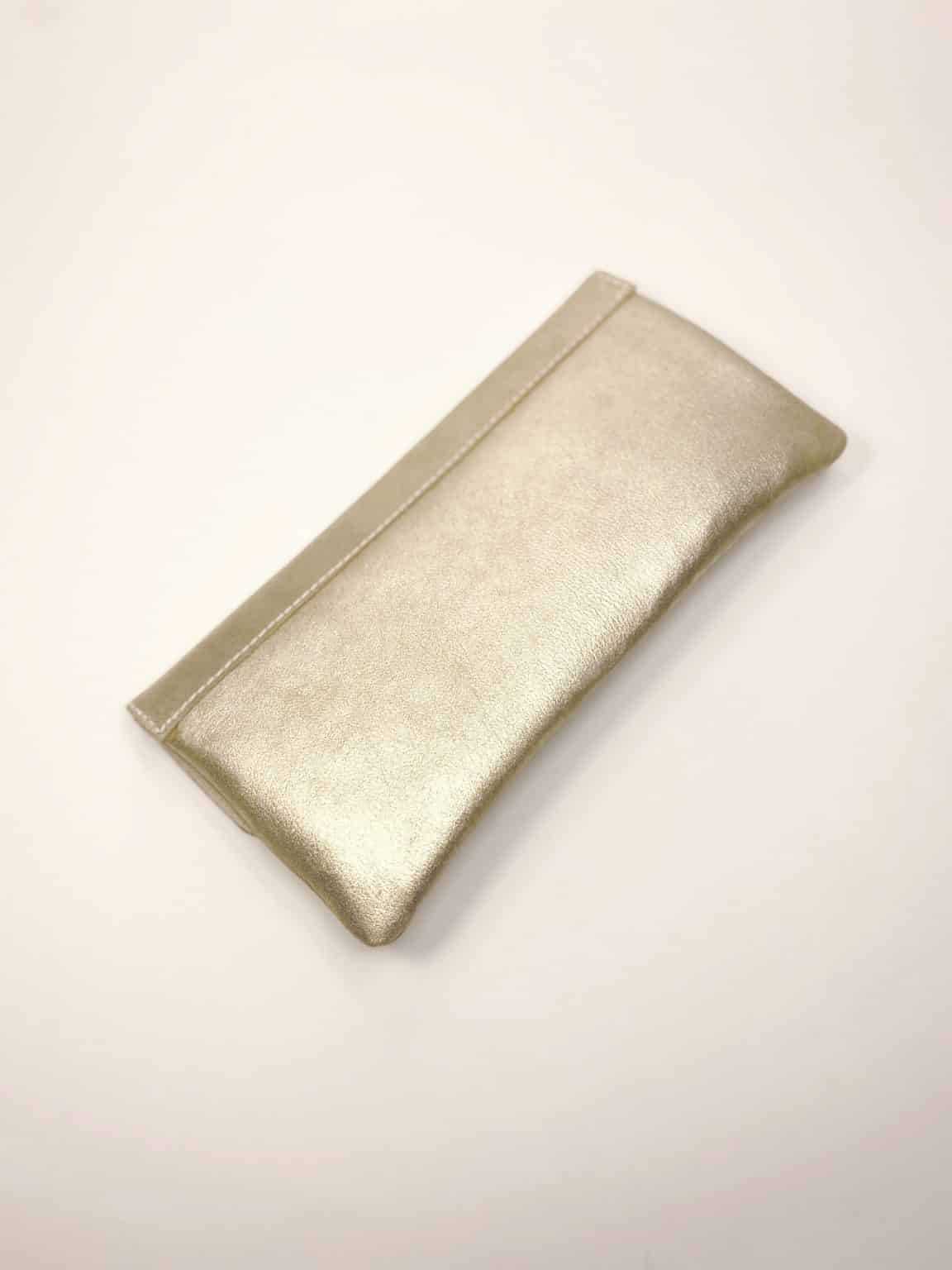 Bridal Purse in White Gold Leather, Matching Shoes Handmade Wedding Clutch Bag, Elehandmade Bridal Handbag