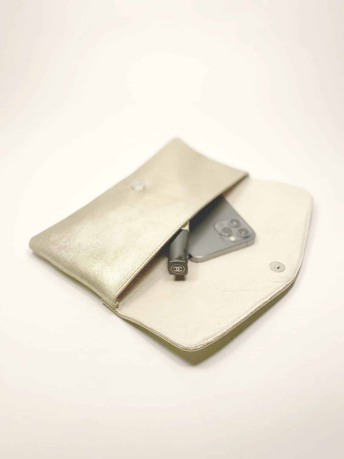 Bridal Purse in White Gold Leather, Matching Shoes Handmade Wedding Clutch Bag, Elehandmade Bridal Handbag
