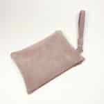 Bridal Purse Clutch in Old Pink Soft Italian Leather, Wedding Matching Purse