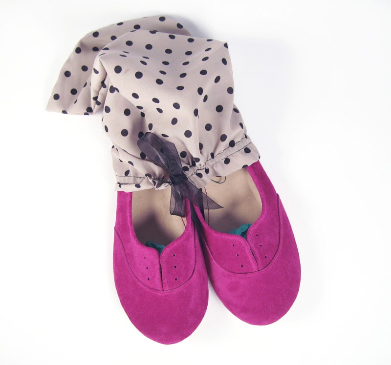 Oxfords Shoes in Cyclamen Pink Italian Soft Leather, Elehandmade Flats Shoes