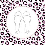 Custom made Ballet Flats Shoes in Leopard Printed Italian Leather, elehandmade ballerinas