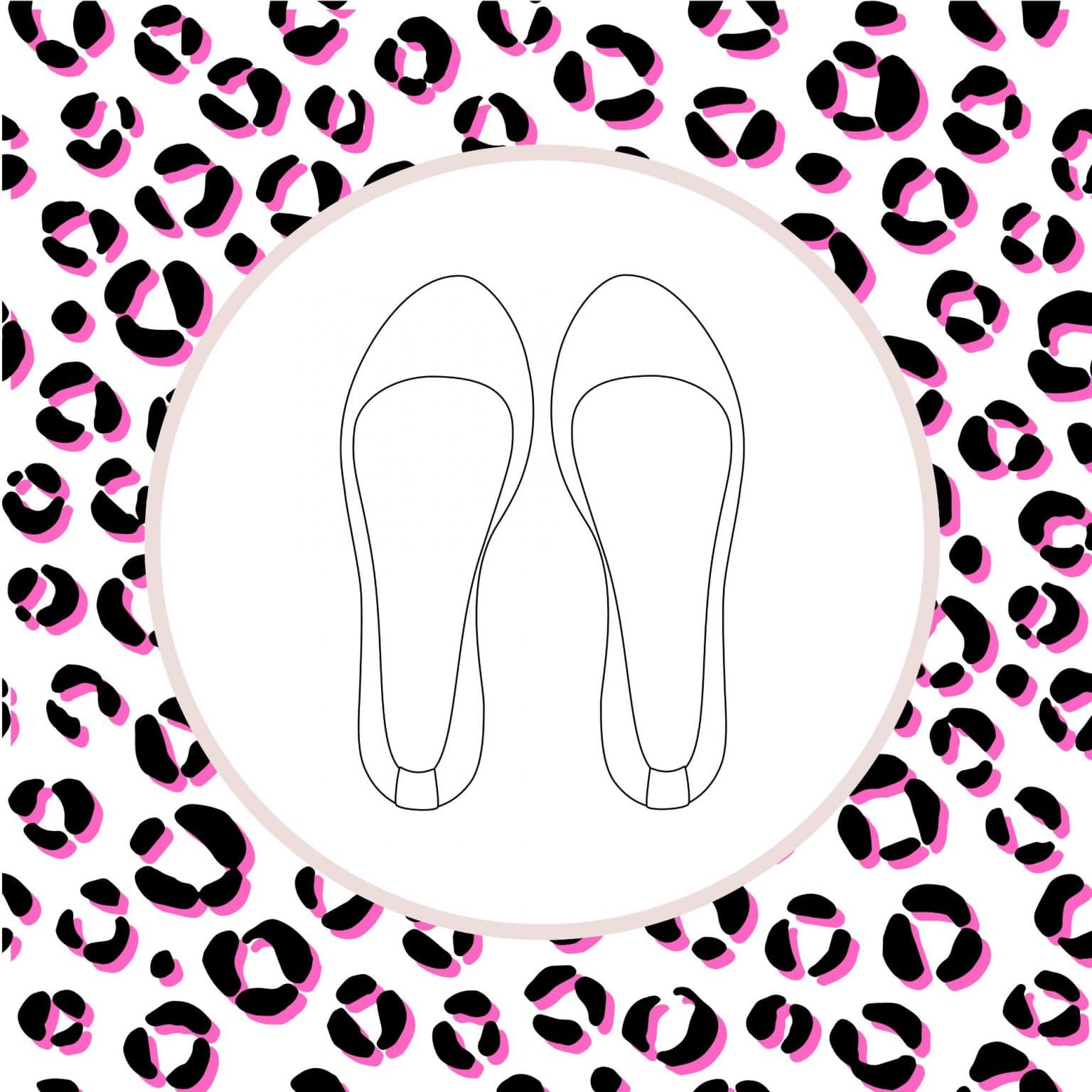 Custom made Ballet Flats Shoes in Leopard Printed Italian Leather, elehandmade ballerinas