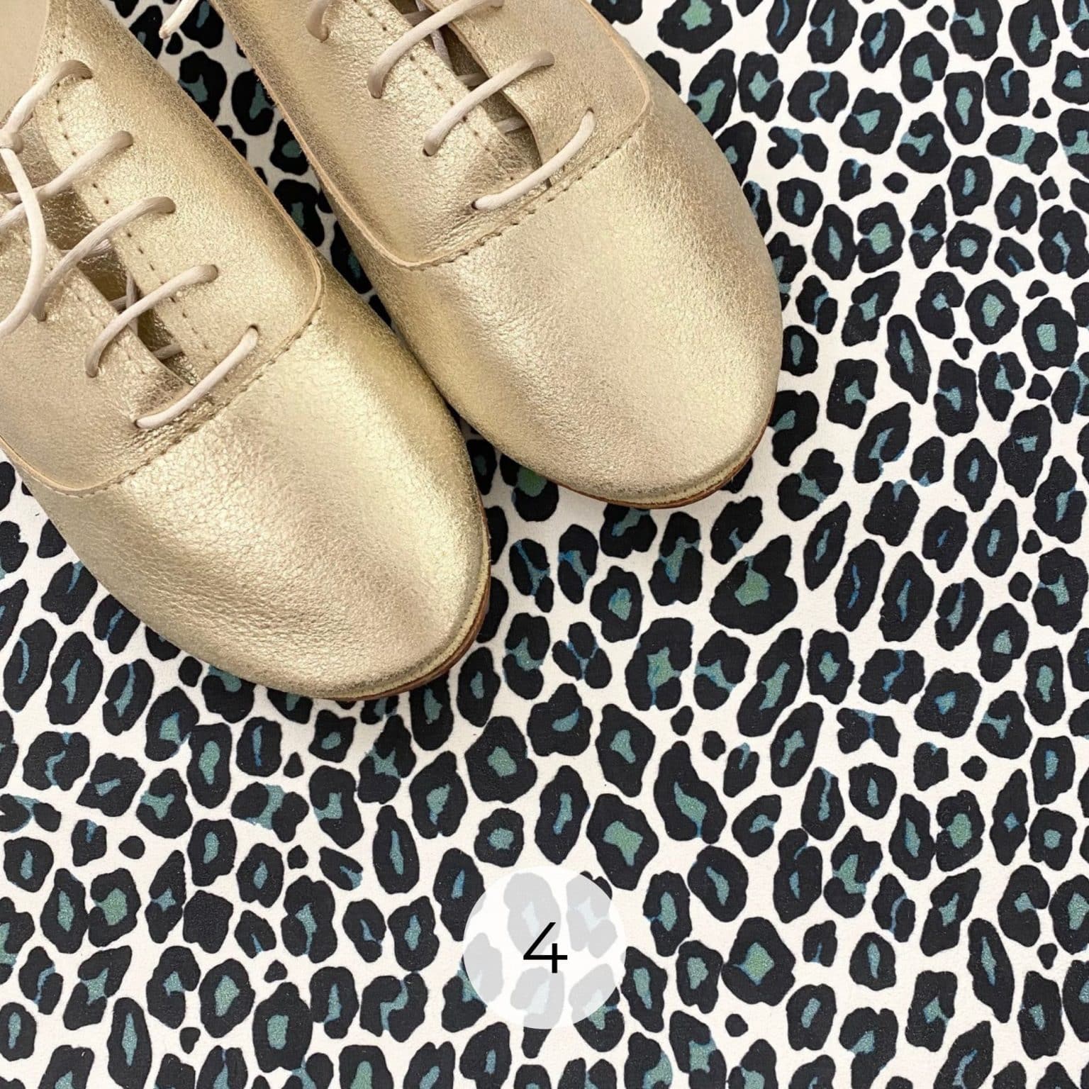 Custom made Flats Shoes in Leopard Printed Italian Leather, elehandmade shoes