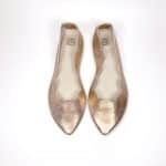 Rose Gold Bridal Flats, low heel elegant pumps, Handmade Italian Leather Shoes, elehandmade shoes
