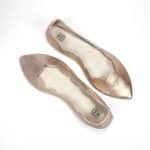 Rose Gold Bridal Flats, low heel elegant pumps, Handmade Italian Leather Shoes, elehandmade shoes