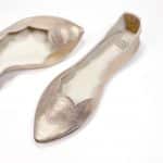Rose Gold Bridal Flats, low heel elegant pumps, Handmade Italian Leather Shoes, elehandmade shoes