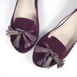 Loafers Shoes in Burgundy Oxblood Bordeaux Wine Suede, Handmade Leather Slip on Shoes