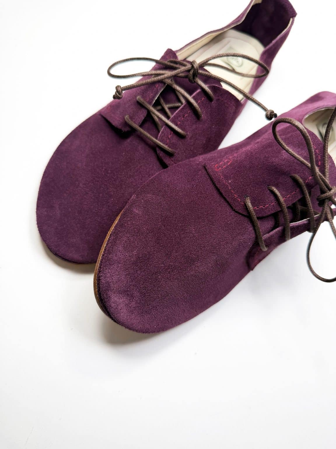 Oxfords Shoes in Burgundy, Oxblood Leather, Handmade Soft Laced up Flats Shoes, Elehandmade Spectators