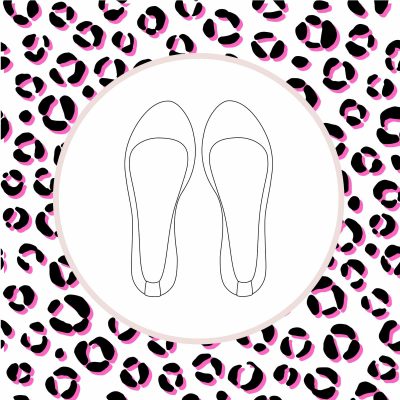 Custom made Ballet Flats Shoes in Leopard Printed Italian Leather, elehandmade ballerinas